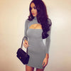 FASHERN CUT OUT BODYCON DRESS